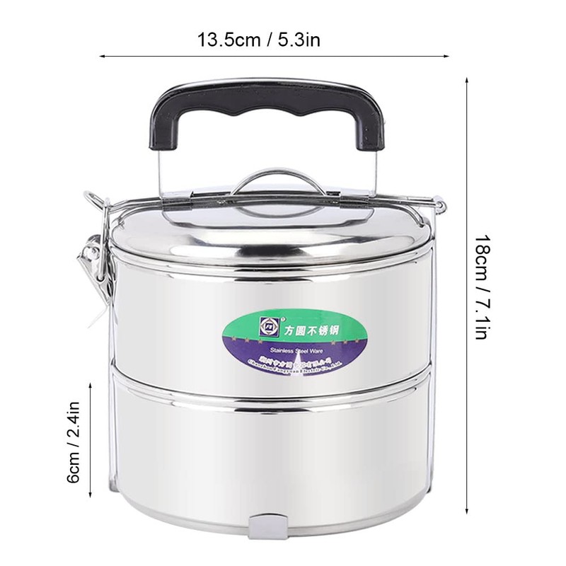 Sunicon 4 Layers Stackable Leak Proof Thermal Lunch Boxes, Thick