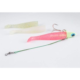 Orurdo qb100169a01n0 Winding Kigefish Luminous Jig Head Lures Kit 4.2 inches (10.7 cm), 26 g, 3 Colors, Set of 6, A Type, Sea Bass, Flounder, Amberjack, Amberjack, Yellowtail, Night Fishing