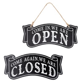 SUPERDANT Open Closed Signs For Business Restaurant Open Signs Business And Shop Sign Hanging Open And Closed Sign Double Sided Wooden Business Sign Decorative