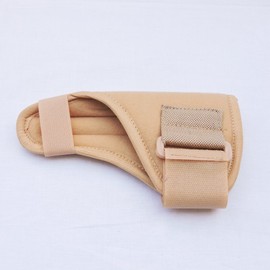 HealthGoodsIn - Thumb Spica Splint | Thumb Stabilizer | Thumb Brace for Tissue Injuries | Support Brace with Thumb Spica Lightweight, Breathable | Fits Both Hands (Beige Color)