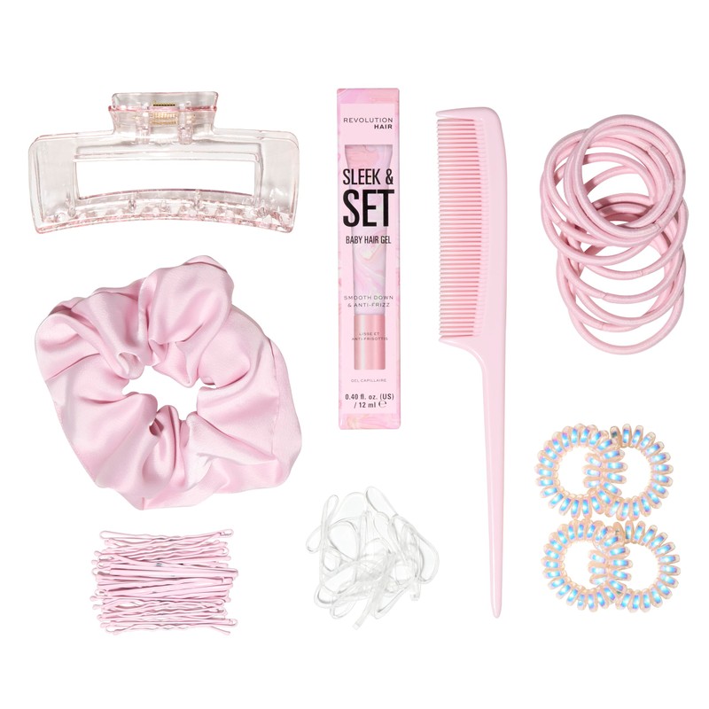 Revolution Hair Sleek & Set Styling Gift Set, All-in-One Styling