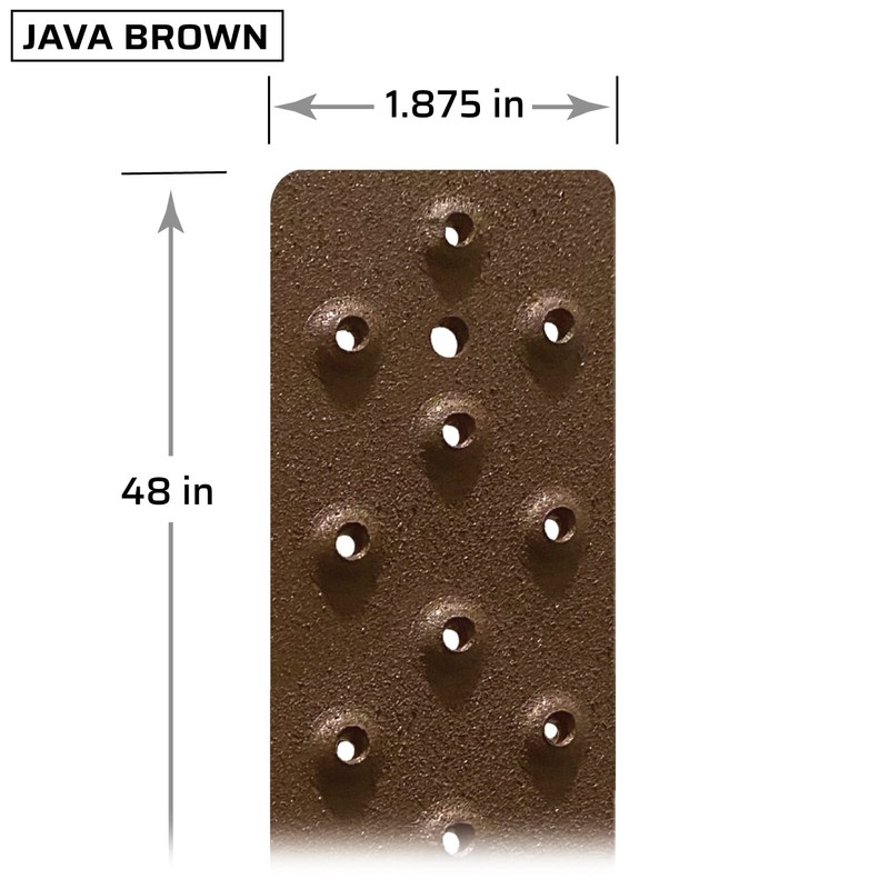 HandiTreads Non-Slip Ramp & Deck Treads, Java Brown (1), Screw