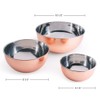 Kings County Tools Copper Mixing Bowls - 3 Piece Bowl