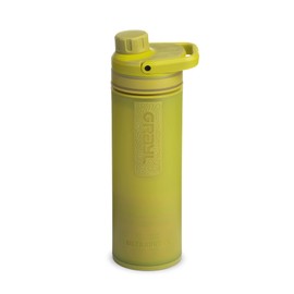 GRAYL Purificador de agua y botella de filtro UltraPress para caminatas, mochileros y viajes (musgo forrajero)