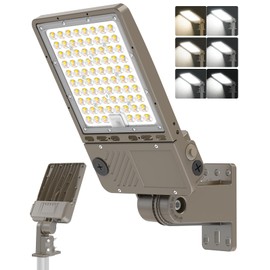 OPENLUX LED Parking Lot Light 150W 120W 90W Adjustable 3000K 4000K 5000K Tunable with Photocell ETL Listed 22500LM LED Shoebox Pole Flood Lights Outdoor Court Commercial Fixture AC100-277V
