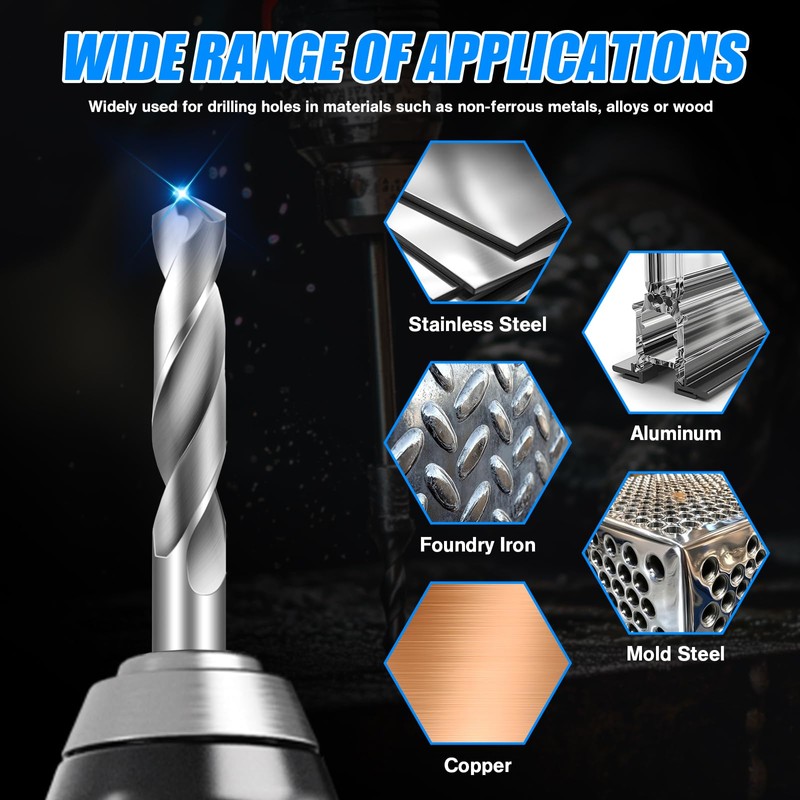 3/32" Drill Bits Solid Carbide Drill Bits, Tungsten Carbide Drill