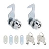 Nicerity 2 Packs RV Storage Lock with Keys Zinc Alloy