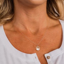 XULAVA XULAVA Mustard Seed Necklace for Women Christian Gifts,Move Mountains Shell Necklaces Christian Faith Jewelry for Women (rose gold)