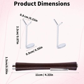 3-in-1 Cat Eye Nail Magnet & 2 Heart-Shaped Nail Tool Set, Y-Shaped Guide Sticks Cylindrical Magnet for Cat Eye Gel Polish Home Salon DIY Manicure