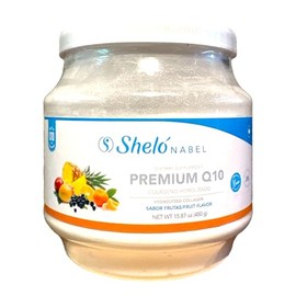 Sheló NABEL Premium Q10 Hydrolized Collagen Powdered Premix Natural Fruit Flavor 15.87 oz