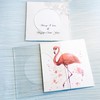 5 Pcs Clear Acrylic Coasters with Insert for Cocktail Napkins,