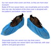 BJEFHYP anti slip shoe covers， disposable shoe cover, breathable non-woven