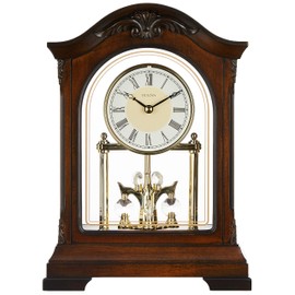 Bulova B1845 Durant Chiming Clock, Walnut