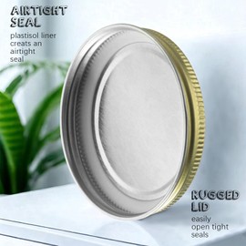 Amber Glass Jars with Lids 8 Oz, 6 Pack, Premium Wide Mouth Canning Jars and Candle Jars for Homemade Cosmetics, Decorating, Storing, Overnight Oats, Wedding Favors, Great For Daily Use