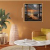 Beach Sunset Puzzles for Adults 1000 Pieces, 3D Window Art