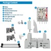 ZJWZJH 10Amp 24V Relay Din Rail Power Relay 8 Pin