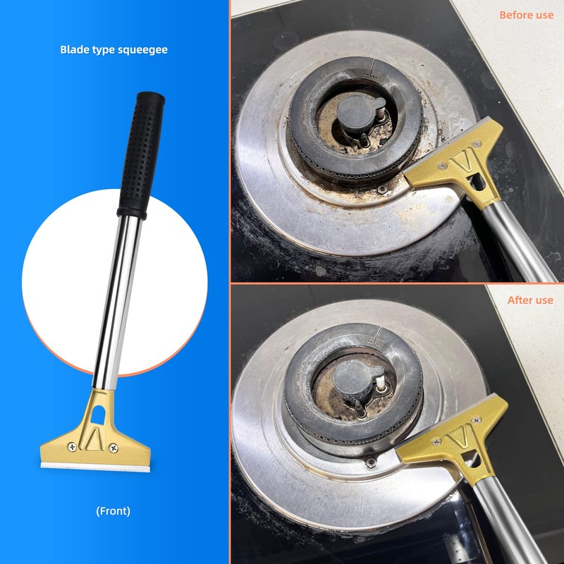 EHDIS Flat Top Grill Scraper Razor BladeGlass Scraper Tool, 4