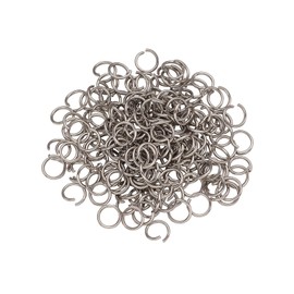 PandaHall 1000Pcs Stainless Steel Open Jump Rings 8mm Tiny Round 1mm Thick Connector Rings for Jewelry Making