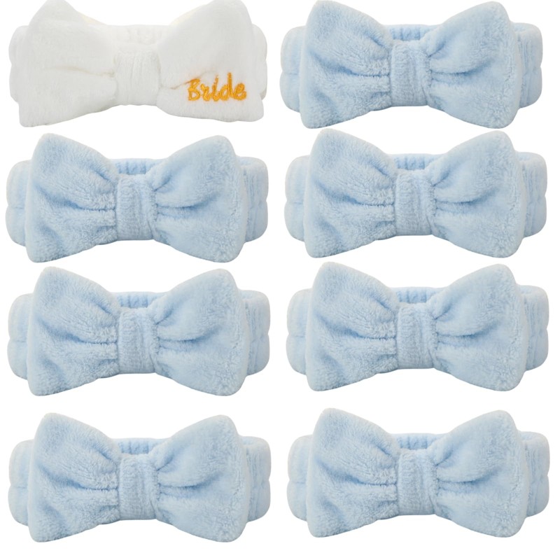 48pcs Bridesmaid Scrunchies Proposal Gifts Bachelorette Hair Claws Clips Girls