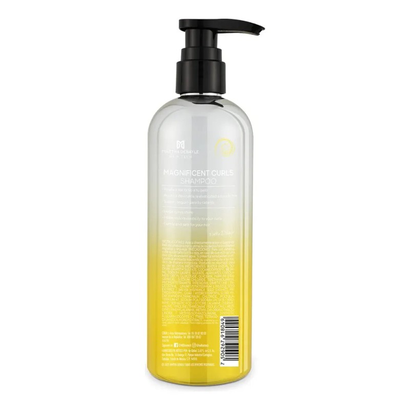 MARTHA DEBYALE HAIR TECH Magnificent Curls Shampoo. Chinos, con Miel