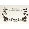 Design Specialties Fireplace Ivy Design Black Andiron