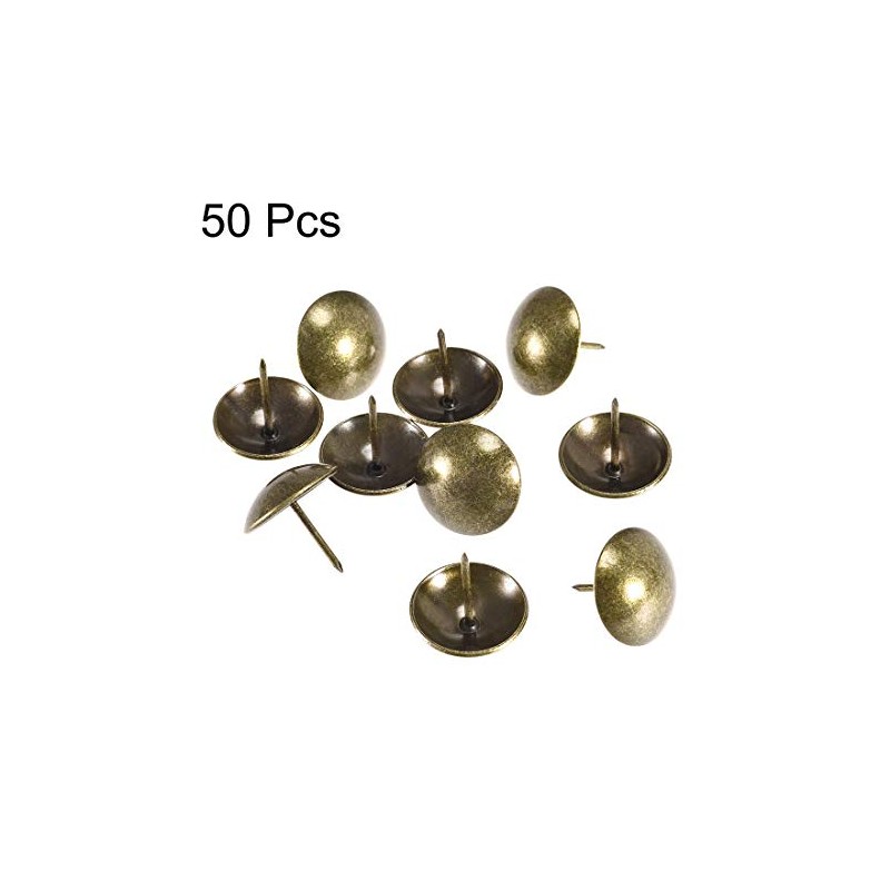 sourcing map Upholstery Nails Tacks 25mm Dia 25mm Height Retro