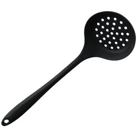 gifthub Silicone Kitchen Nonstick Colander,Durable Mesh Strainer Spoon,12.6 * 3.9 Inch Non-stick Colander,Silicone Kitchen Utensil,Slotted Spoon