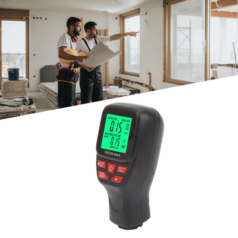 Coating Thickness Gauge High Accuracy Digital Thickness Measuring Tool for