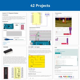 SUNFOUNDER The Most Complete Starter Project Kit Compatible with Arduino IDE, Scratch Coding, Mega R3 Nano, Included 42 Online Tutorials