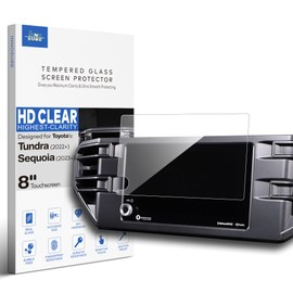 INNOSURE Tempered Glass Screen Protector for 2022/2023/2024/2025 Toyota Tundra SR/SR5, 2023/2024/2025 Sequoia SR5 8 Inch Navigation Touchscreen (HD Clear)