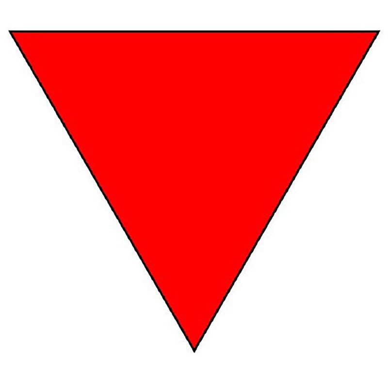 Unit 319-52 Fire Brigade Entrance Station, Reflective, Triangular (2 Pieces)