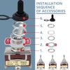 Innfeeltech 3 Pcs Toggle Switch, 20A 125V, 1121 SPDT, 3