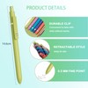 Zennyth 5 Pack Gel Pens Quick Dry Ink Black Refills