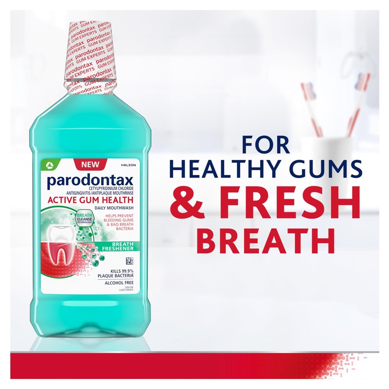 Parodontax Active Gum Health Breath Freshener Mouthwash, 3 x 16.9