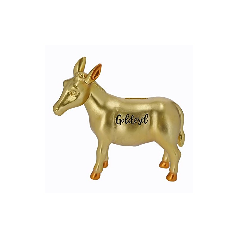 Cepewa 53937 Gold Donkey Money Box Decorative Money Box 8