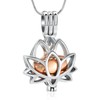 VCCWYQK Cremation Jewelry for Ashes - Lotus Flower Ashes Pendant