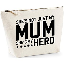 Hippowarehouse She's not just my mum she's my hero printed make up cosmetic wash bag 18x19x9cm