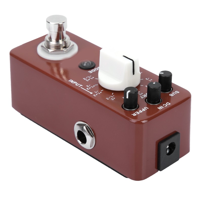 DC 9V/128mA Full Metal Shell Mini Octave Guitar Effect Pedal