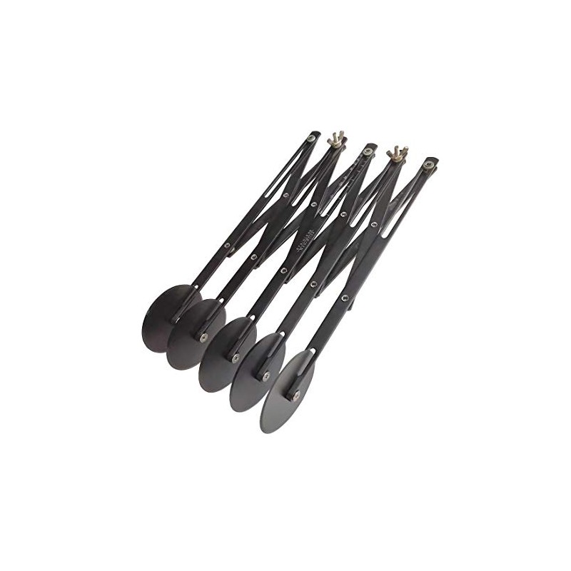 Adjustable Pastry Cutter, 5 Wheel Stainless Steel Dough Divider,Non-stick coating