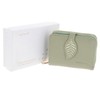 Equilibrium Embroidered Leaf Zip Around Closure RFID Blocker Purse for