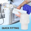 PATIKIL Water Filter Straight Connector 1/4" N PT Female x