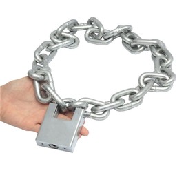 YUE Chain Locks, Security Chain and Lock Kit,Bicycle Chain Locks, for Bicycles, Motorcycles, Ships, ladders, Doors, Lawn mowers and Equipment Lock Accessory