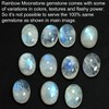 Saiish® Natural Rainbow Moonstone Pendant 20 (Approx) Carat Lab Certified