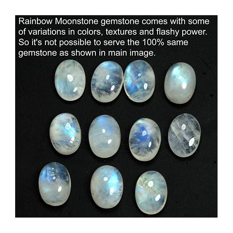 Saiish® Natural Rainbow Moonstone Pendant 20 (Approx) Carat Lab Certified