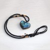 Natural Heart Pendant, Natural Labradorite Moonstone Heart-Shaped Necklace Pendants Sunstone