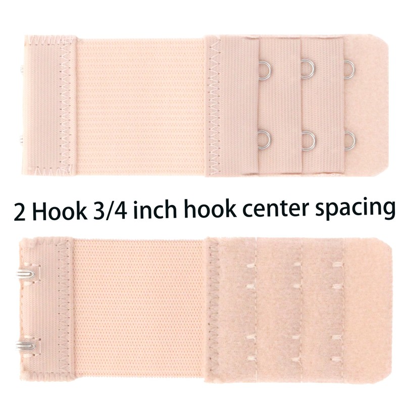 SAMGU Bra Extender 2 Hook 3/4 inch Hook Spacing, Elastic