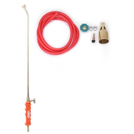 50# Liquid Gas Flame Gun Household BBQ Flamethrower Ignition Blow Torch 2m Rubber PipeSingle Switch
