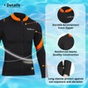INTBOSS Wetsuit Top Men,3mm Mens Wetsuit Top Long Sleeve Wetsuit