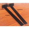 8 Pack - 14 inch Black Hidden L Shelf Bracket