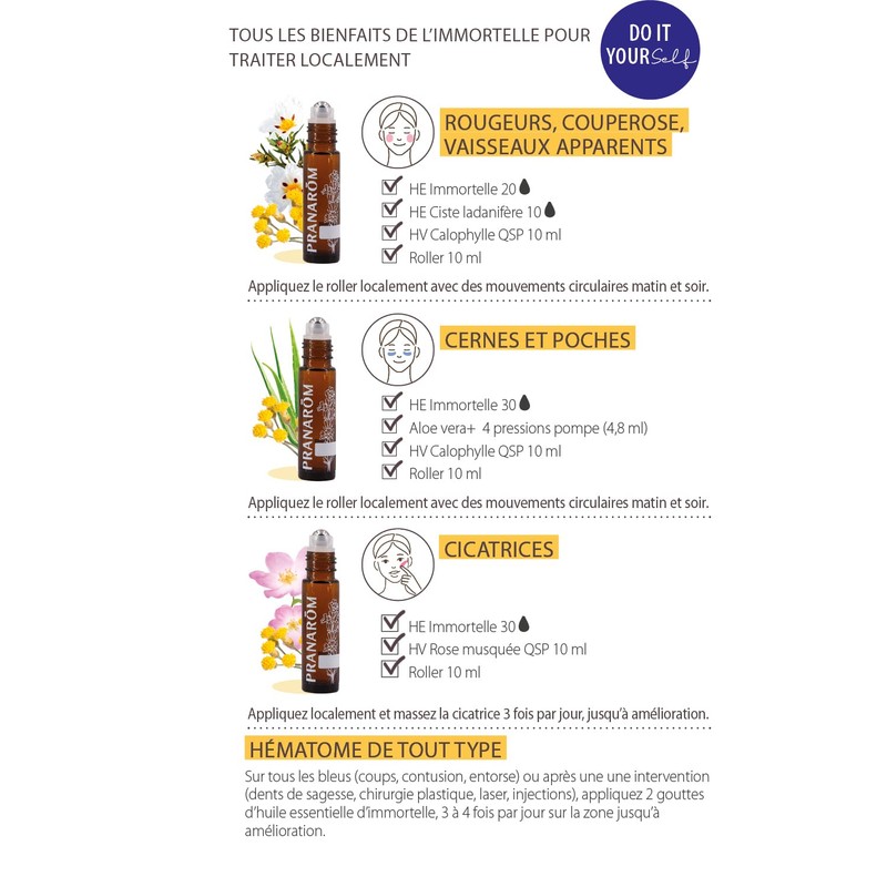 Pranarom Helichrysum (Immortel), 0.16 fl oz (5 ml) (PRANAROM Chemo